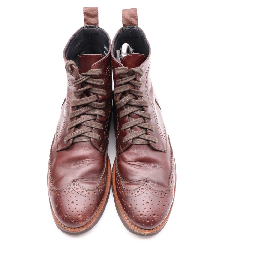 Thursday Boot Company Boots Men’s Size 9 Brown Leather Wingtip Lace Up - Picture 2 of 13